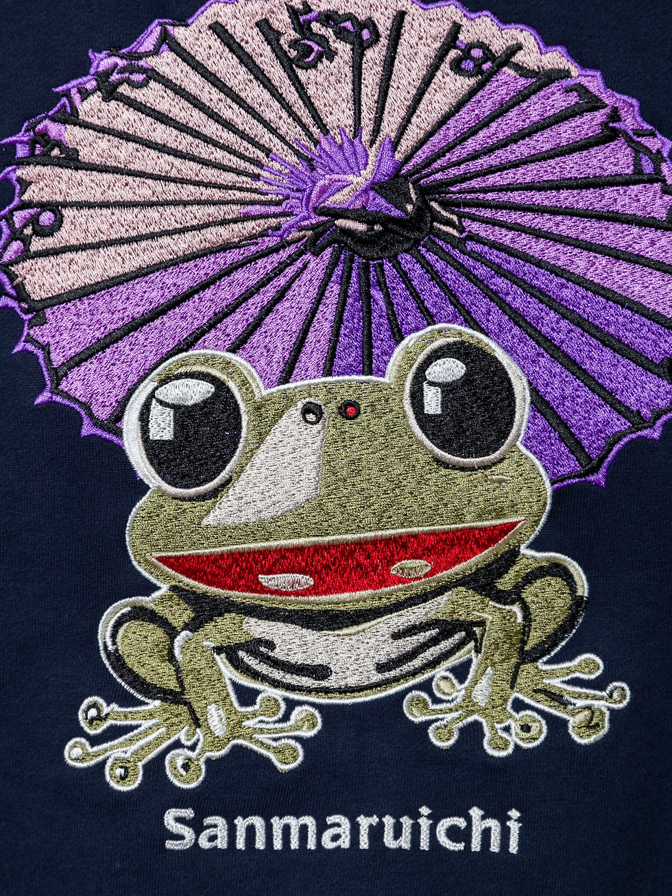 縮圖：参丸一 SM-30853 #53サンマルイチ『蛇目蛙』ALL刺繡切り替えパーカー