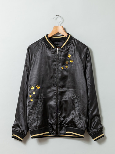 LIN AL-75612 -110『花車』豪華総刺繡リバーシブルスカジャン
