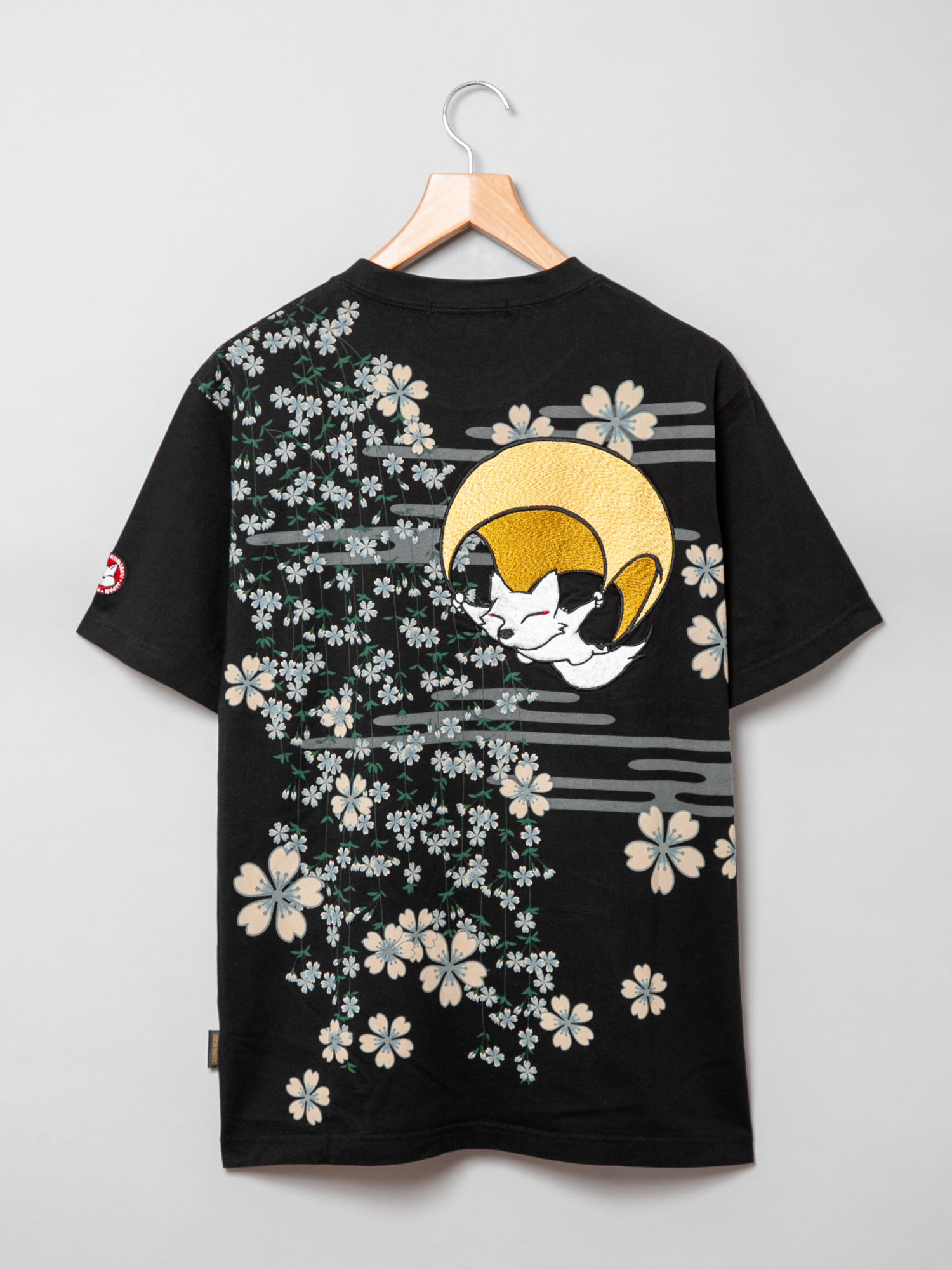 今昔 KJ -26024 #24 こんじゃく『空飛ぶ狐』半袖Tシャツ