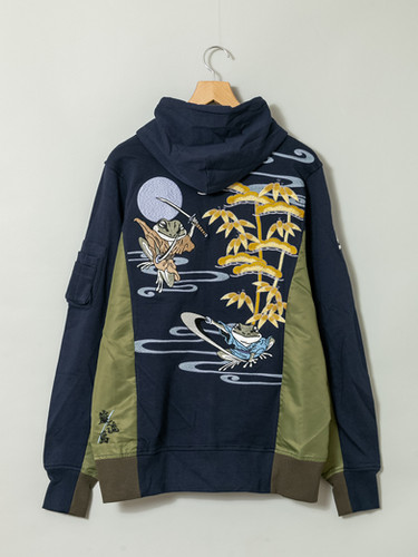送込 ハルカミライ パーカー 新品未開封 参丸一 SM-30616 -サンマルイチ『 巌流島の戦い 』総刺繡