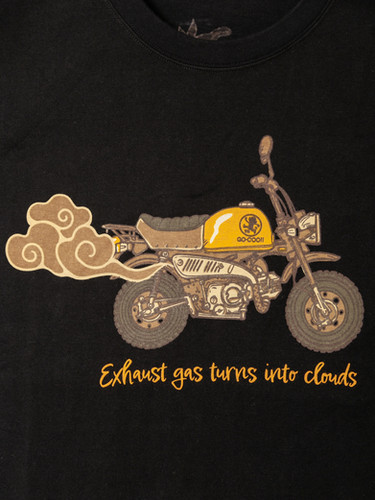 悟空本舗LG-59902 -80 GO-COO!!!『猿がバナナを踏んで滑る』半袖 T