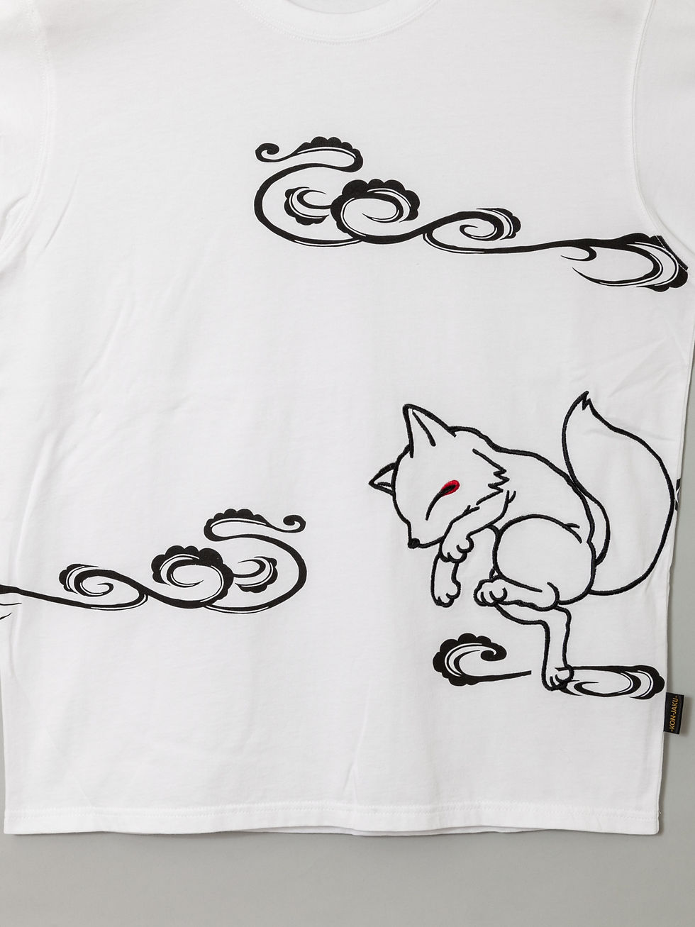サムネイル： ○今昔 KJ-27002  -13 こんじゃく『風車に今年の干支（兎）』半袖Tシャツ