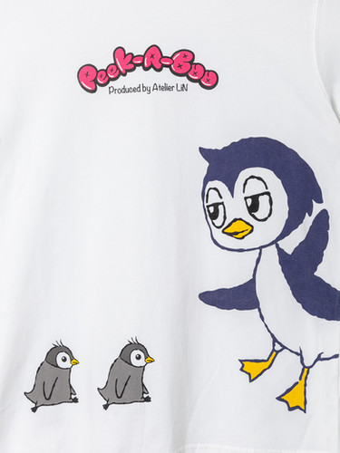LiN AL-75106 -2中 49 『”Peek-A-Boo”ただいま横断中です』半袖Tシャツ