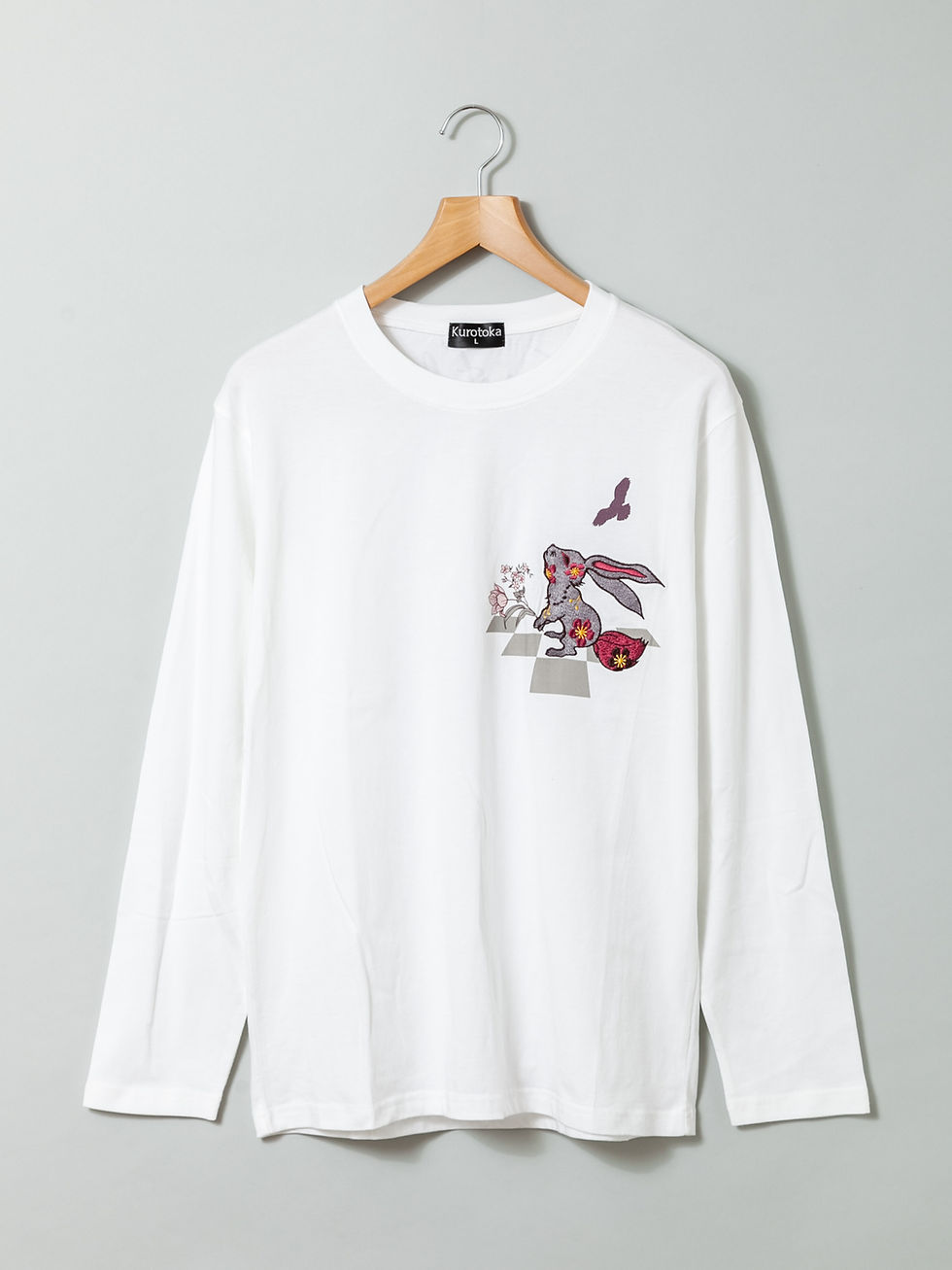縮圖：黒菟華 ALｰ759072  #23 KUROTOKA『黒兎とローズガーデンのチェスピース』長袖Tシャツ