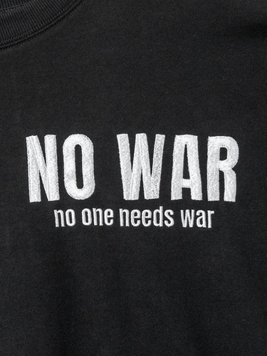 〇LiN AL-75808 -72 『NO WAR ！』BIGスウェット | 【公式】参丸一今昔 