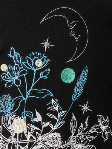 黒菟華 AL-759054 -5 KUROTOKA『美しき宵闇』斜めZIPロング丈薄手総