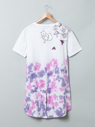 ♥お値下げしました♥　Nine シルク100%　花柄ジレ　ガウン ♥お値下げしました♥ Nine シルク100% 花柄ジレ ガウン