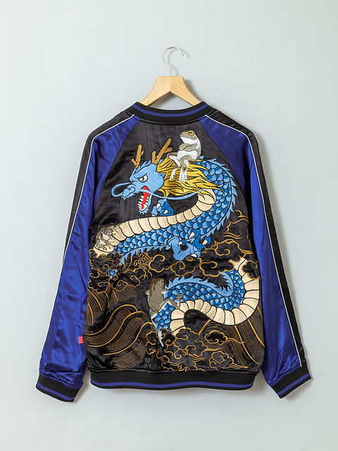 参丸一 SM-30602 #100 サンマルイチ『龍乗りの蛙』豪華総刺繡