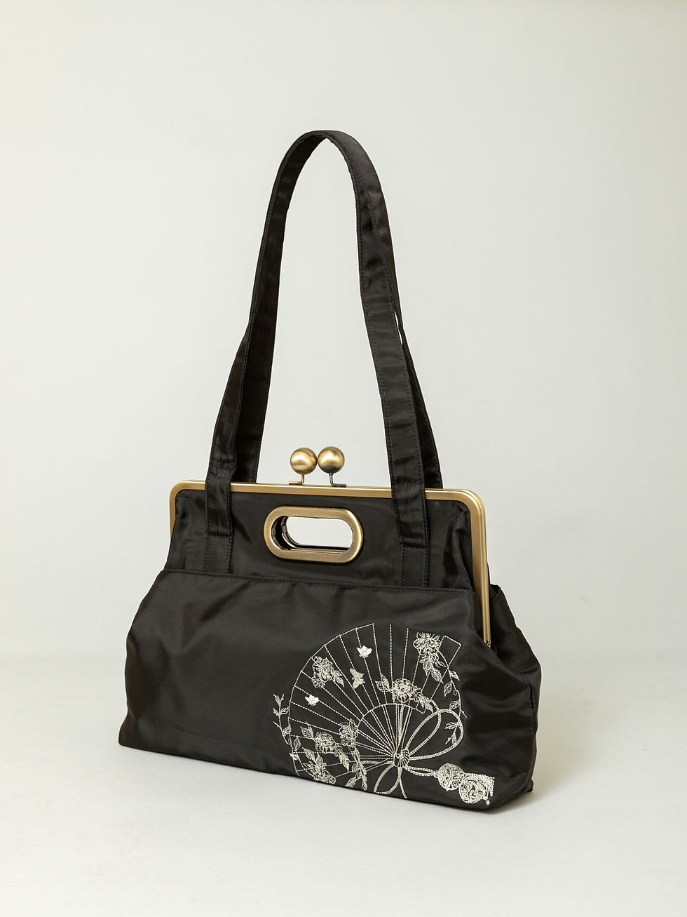 サムネイル： 今昔 KJ-29194  こんじゃく  ALL刺繍がま口 BAG