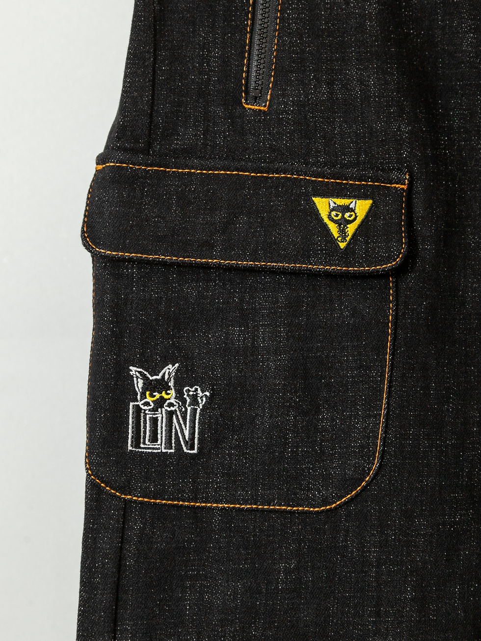 縮圖：○LiN AL-75604 -62『夜な夜な泥棒』総刺繡デニムパンツ