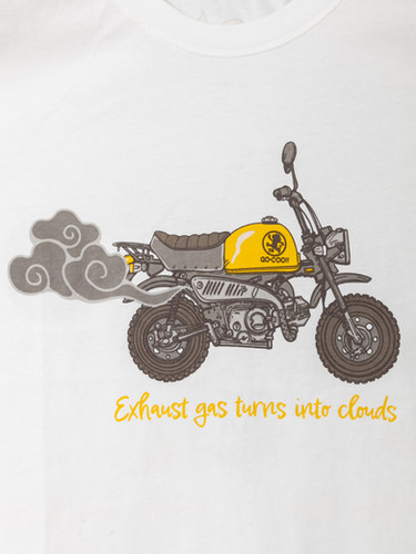 悟空本舗LG-59902 -80 GO-COO!!!『猿がバナナを踏んで滑る』半袖 T