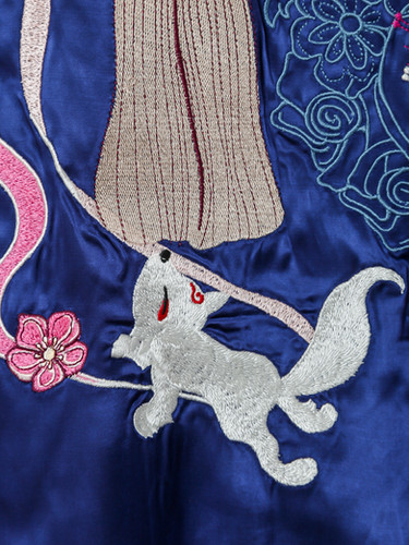 高畠　「希少」　一心如鏡　総刺繍　龍&鯉刺繍　良シルエット　古着　90s〜 高畠様専用 「希少」 一心如鏡 総刺繍 龍&鯉刺繍 良シルエット