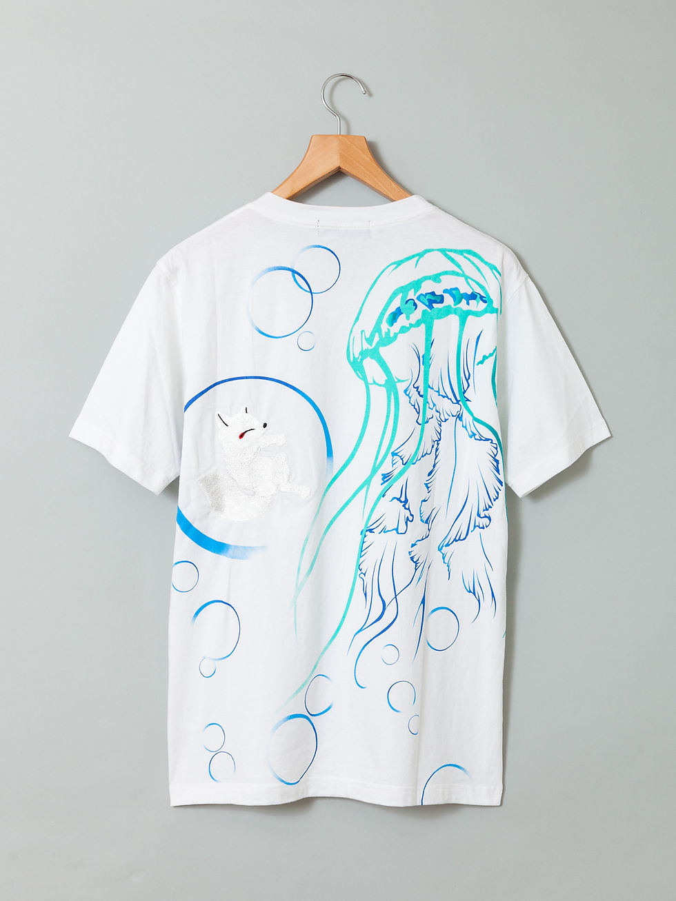 縮圖：〇今昔 KJ-26013  -6 こんじゃく『クラゲ遊泳 』半袖Tシャツ