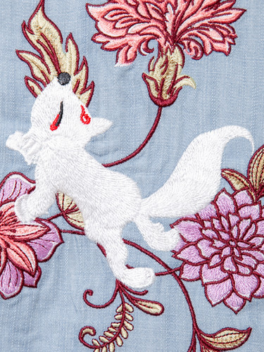 ○今昔 KJ-29226 -65 こんじゃく『百花繚乱』総刺繍パーカー | 【公式