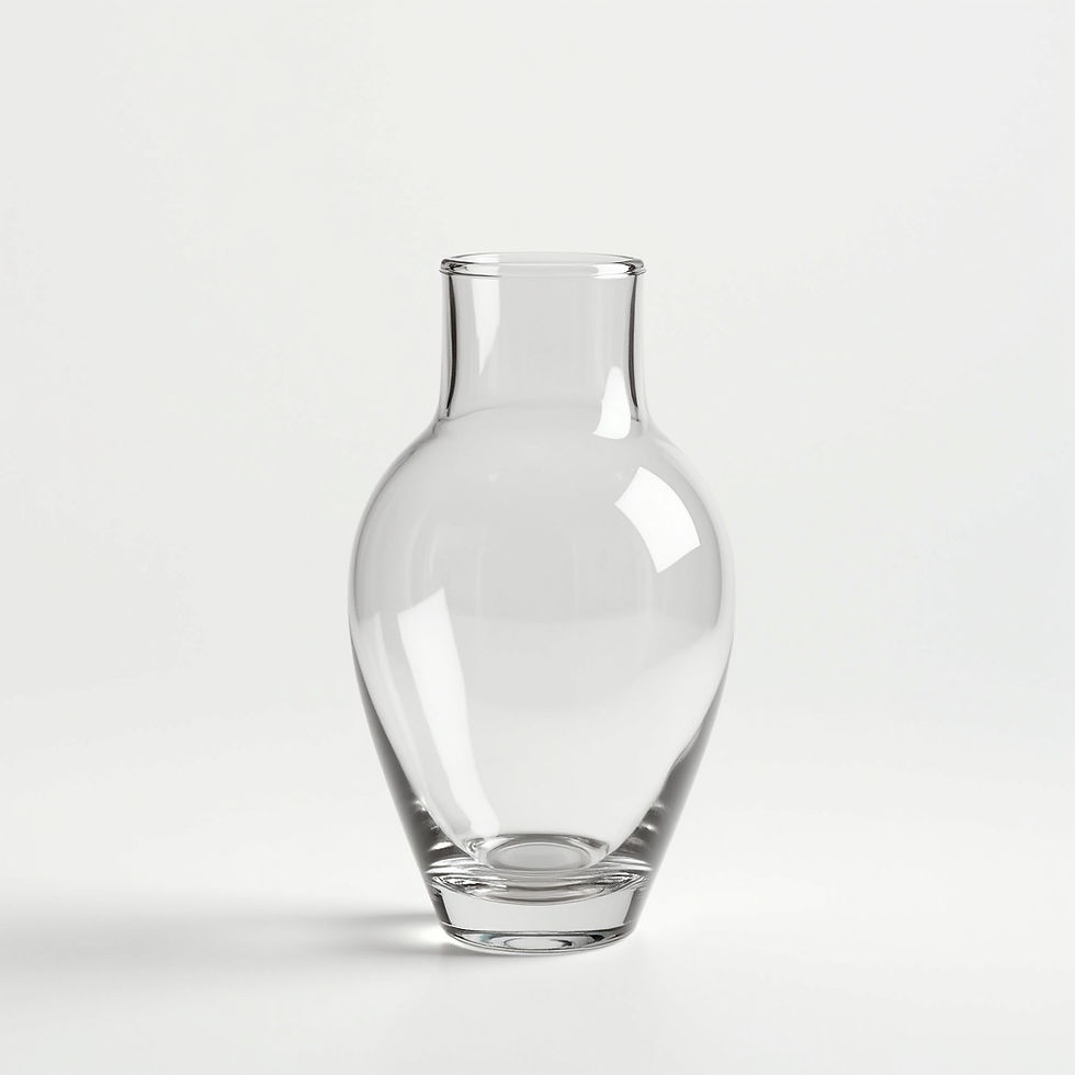 Engraved Glass Vase