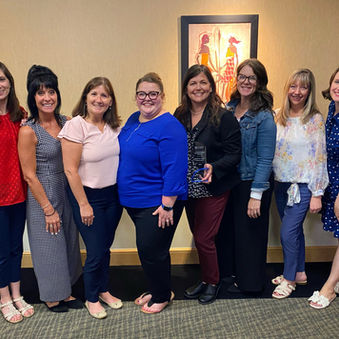Members of the Duquesne University Career Development Team pose at the Student Life Awards Ceremony.