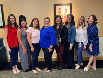 Members of the Duquesne University Career Development Team pose at the Student Life Awards Ceremony.