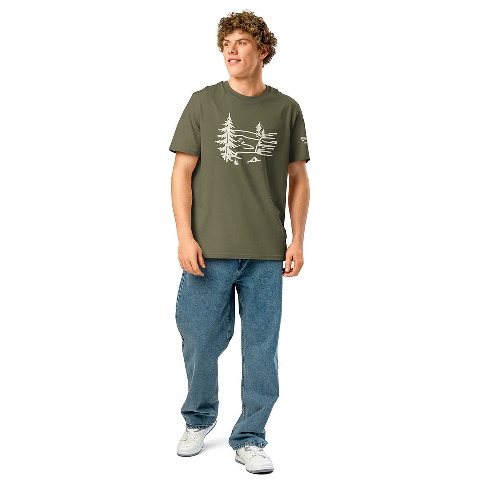 Thumbnail: Unisex Lowell Organic Ribbed Neck T-Shirt