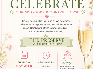 Join Us to Celebrate Our Sponsors