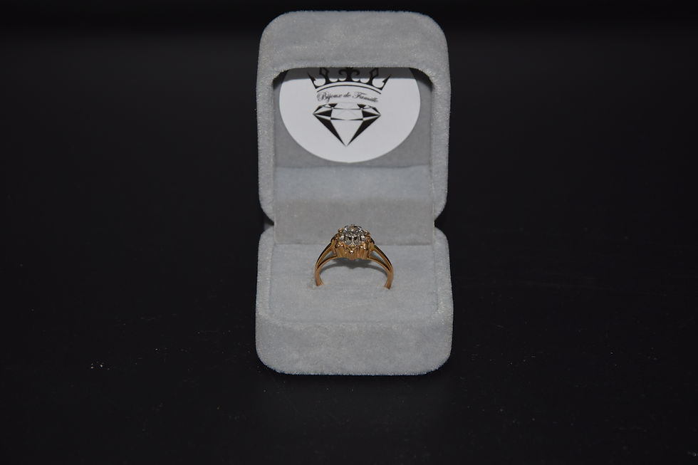 Thumbnail: Bague or jaune et diamant