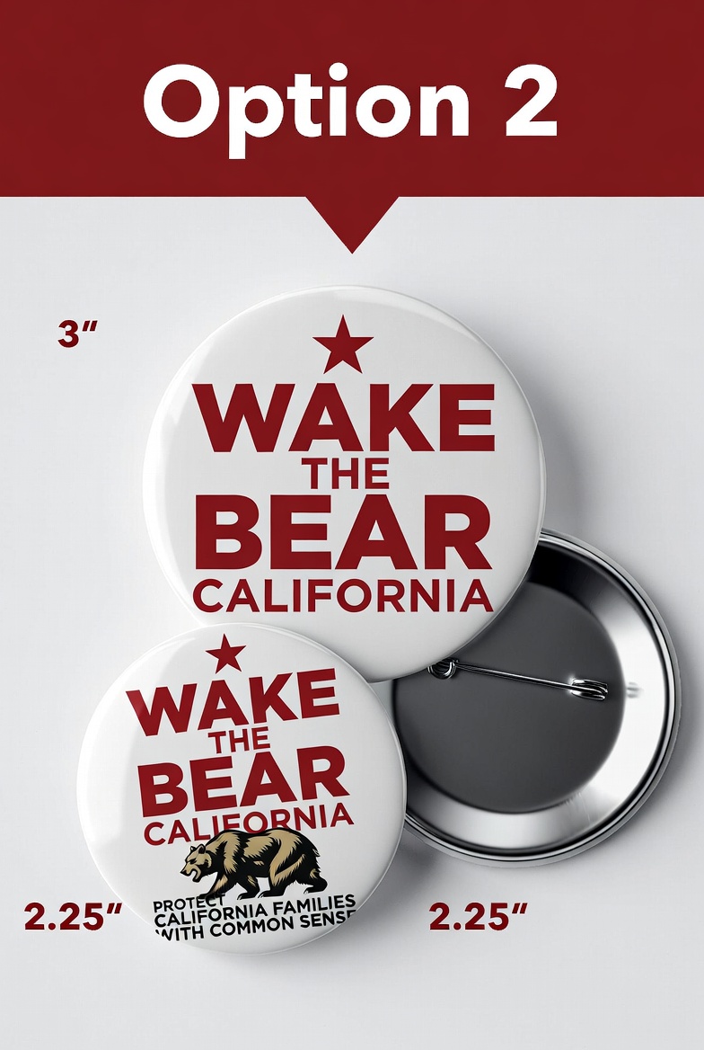 Wake the Bear Buttons 2-Pack