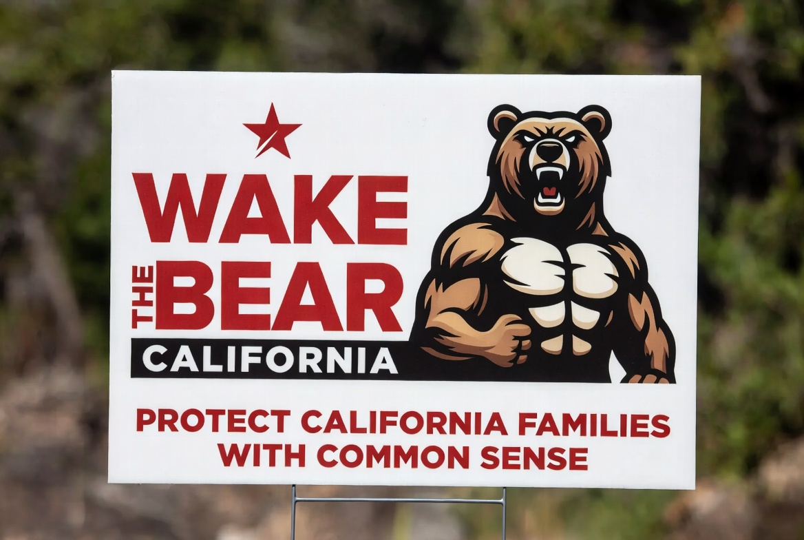 Wake the Bear Yard Sign
