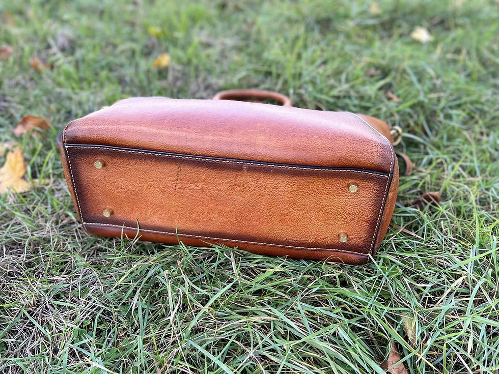 Miniatură: Geanta din piele naturala "Sunrize"