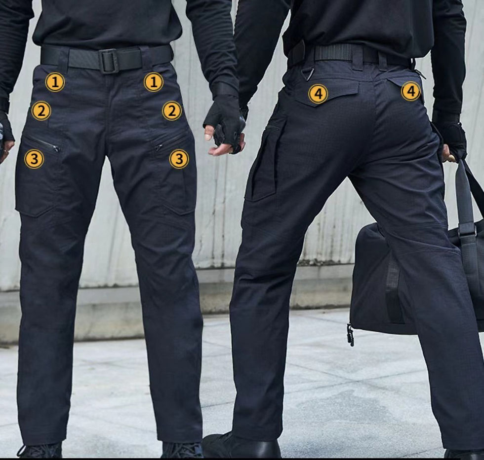 Thumbnail: Pantaloni tactici "Hermes" negri