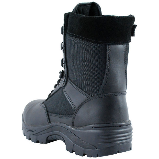 Miniatură: Bocanci militari tactici cu fermoar, Piele