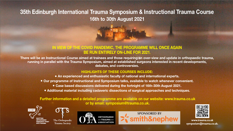 35th Edinburgh International Trauma Symposium and Instructional Trauma Course