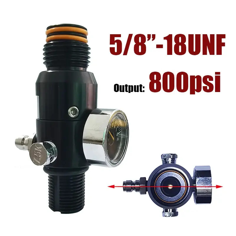 Miniatura: HPA Regulator Valve of Compressed Air Accessries CO2 Oxygen Nitrogen Cylinder