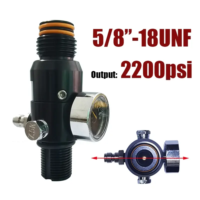 Miniatura: HPA Regulator Valve of Compressed Air Accessries CO2 Oxygen Nitrogen Cylinder