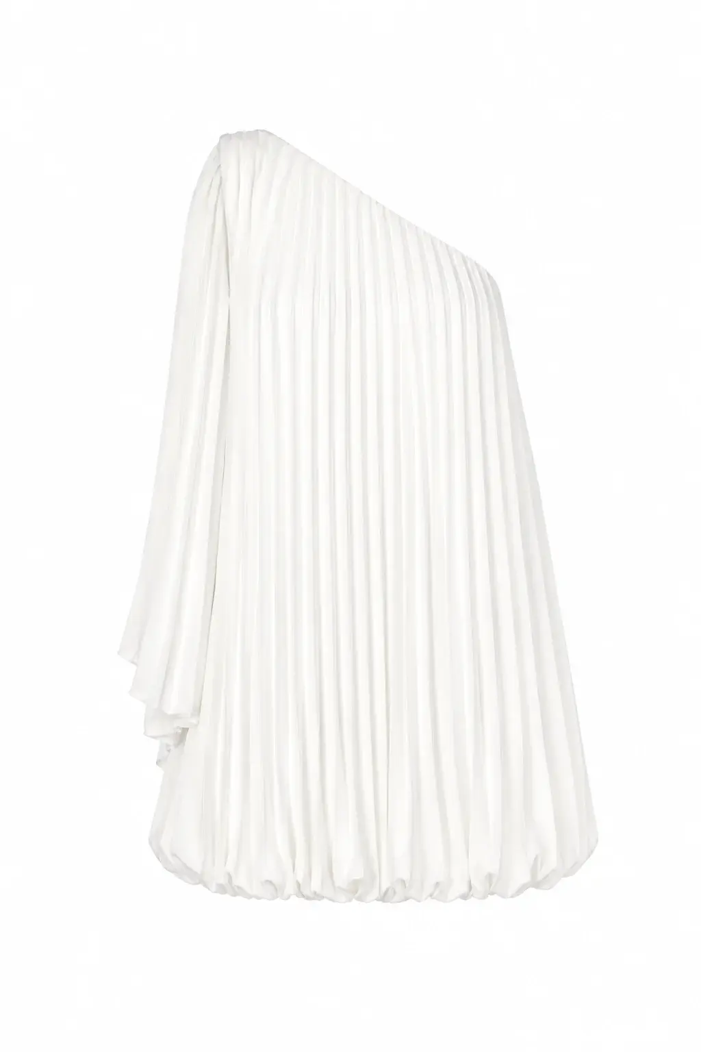 Bubble Hem Pleated Mini Dress Bon Bon