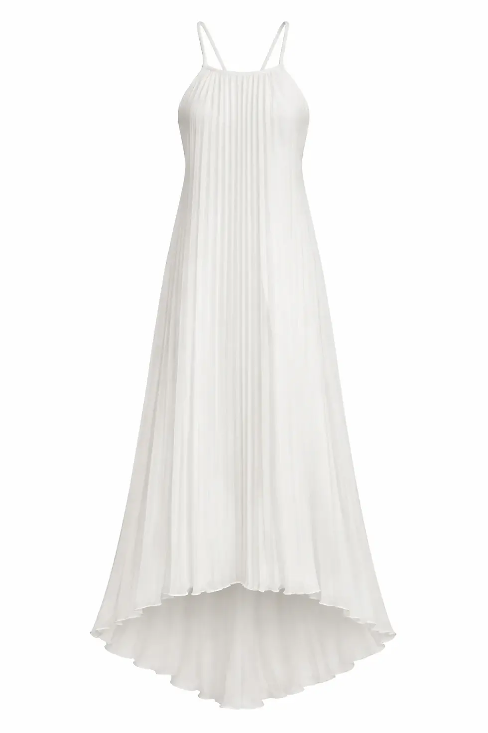 Thumbnail: Backless Pleated Chiffon Maxi Dress Dream