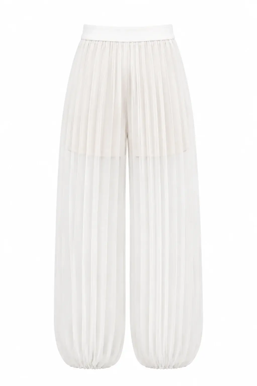 Pleated Chiffon Harem Pants Aladdin