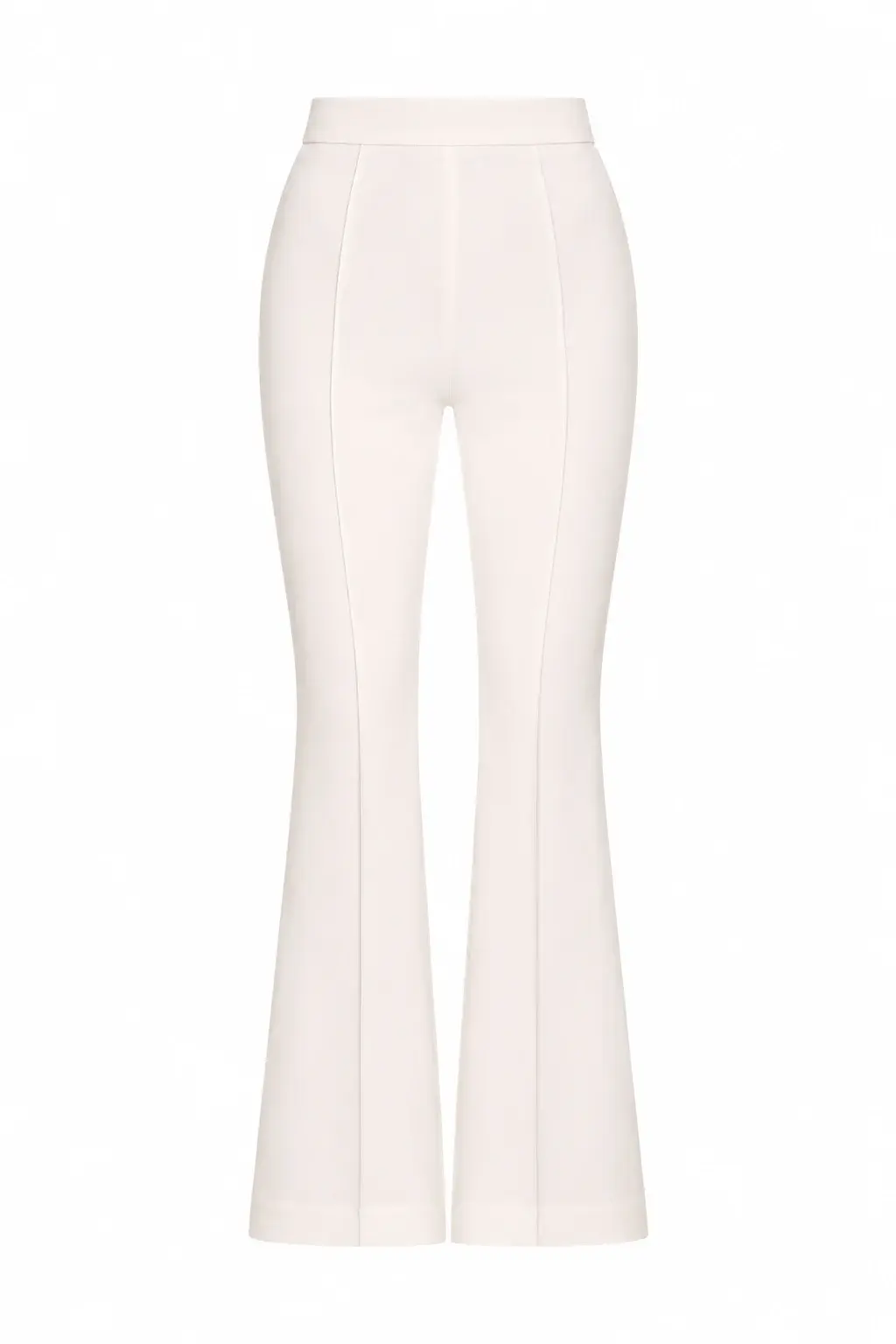 High-Waisted Flared Pants with Slit Hem Bella