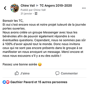 Publication recrutement des bénévoles