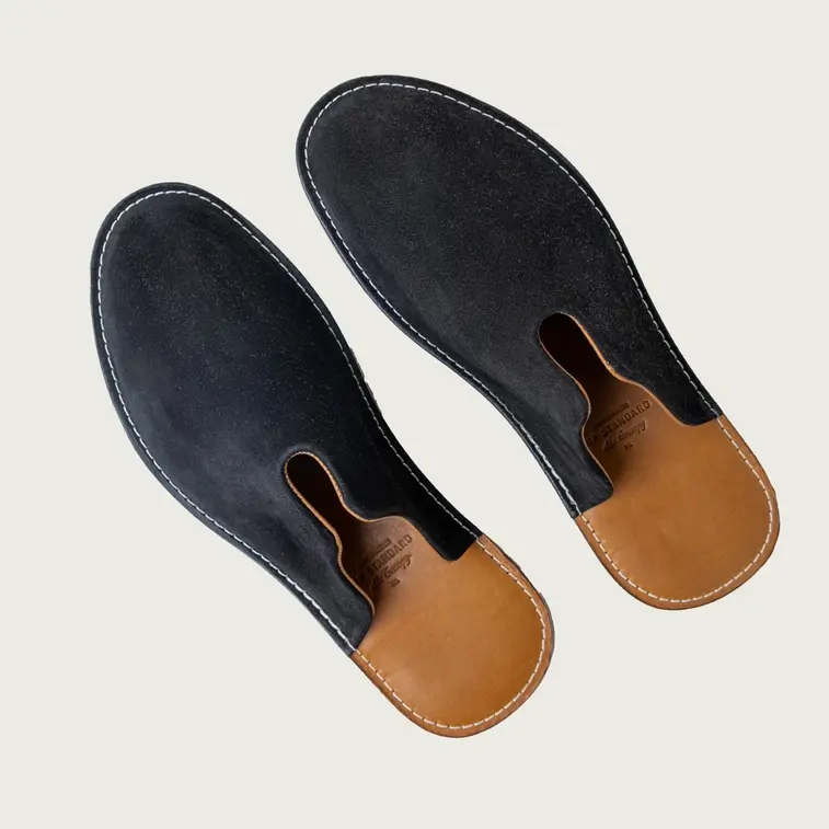 Leather Slippers from above