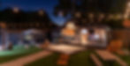 Outdoor bar at Limo Station event venue in El Campo