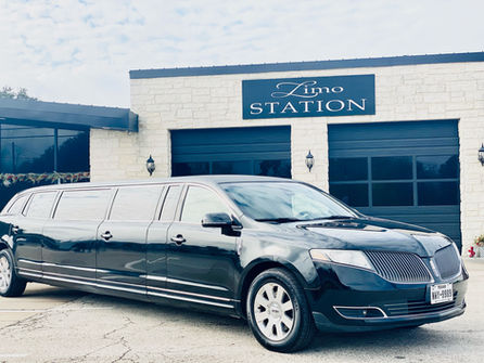 Black Lincoln MKT Stretch Limo doors closed