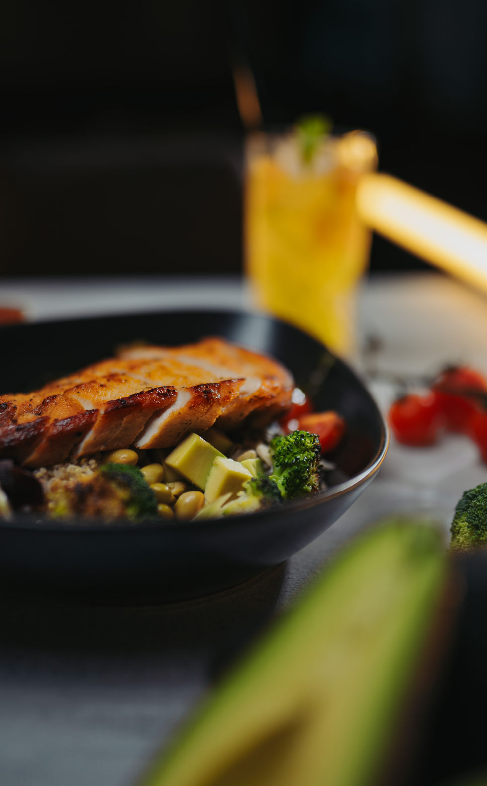 fitness bowl close up shot