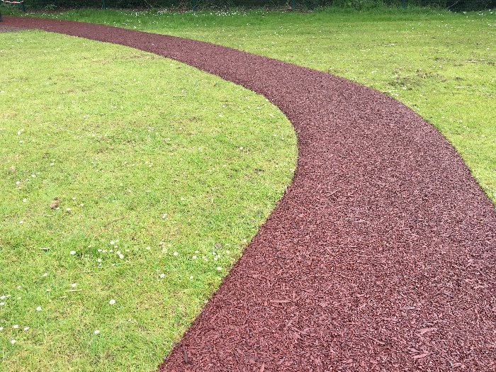 Bonded Rubber Mulch