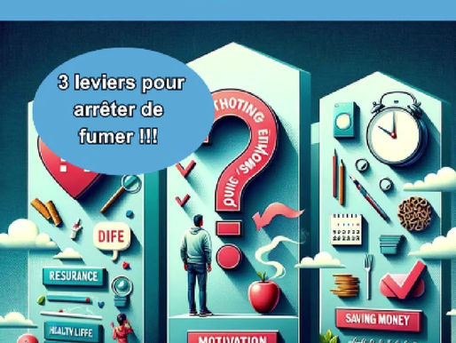 Vous ne saviez peut être pas qu’il y a 3 leviers pour arrêter de fumer