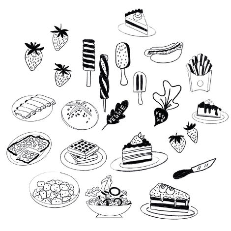 Handgezeichnete Illustrationen für den Sommergarten Hoheneiche