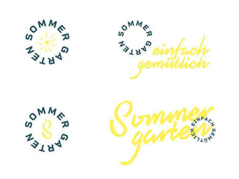Branddesign und Logovarianten für den Sommergarten Hoheneiche