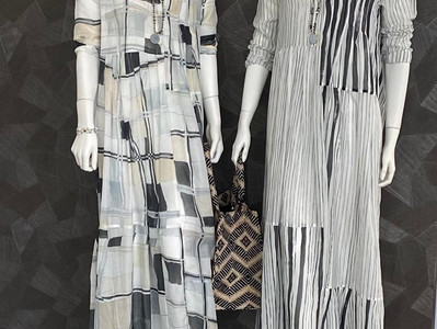 Kleid a. görtz 450€, Tasche Anokhi 119€, Ketten Inrosa 79,90€