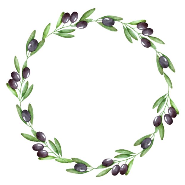 Olive Wreath Illustration