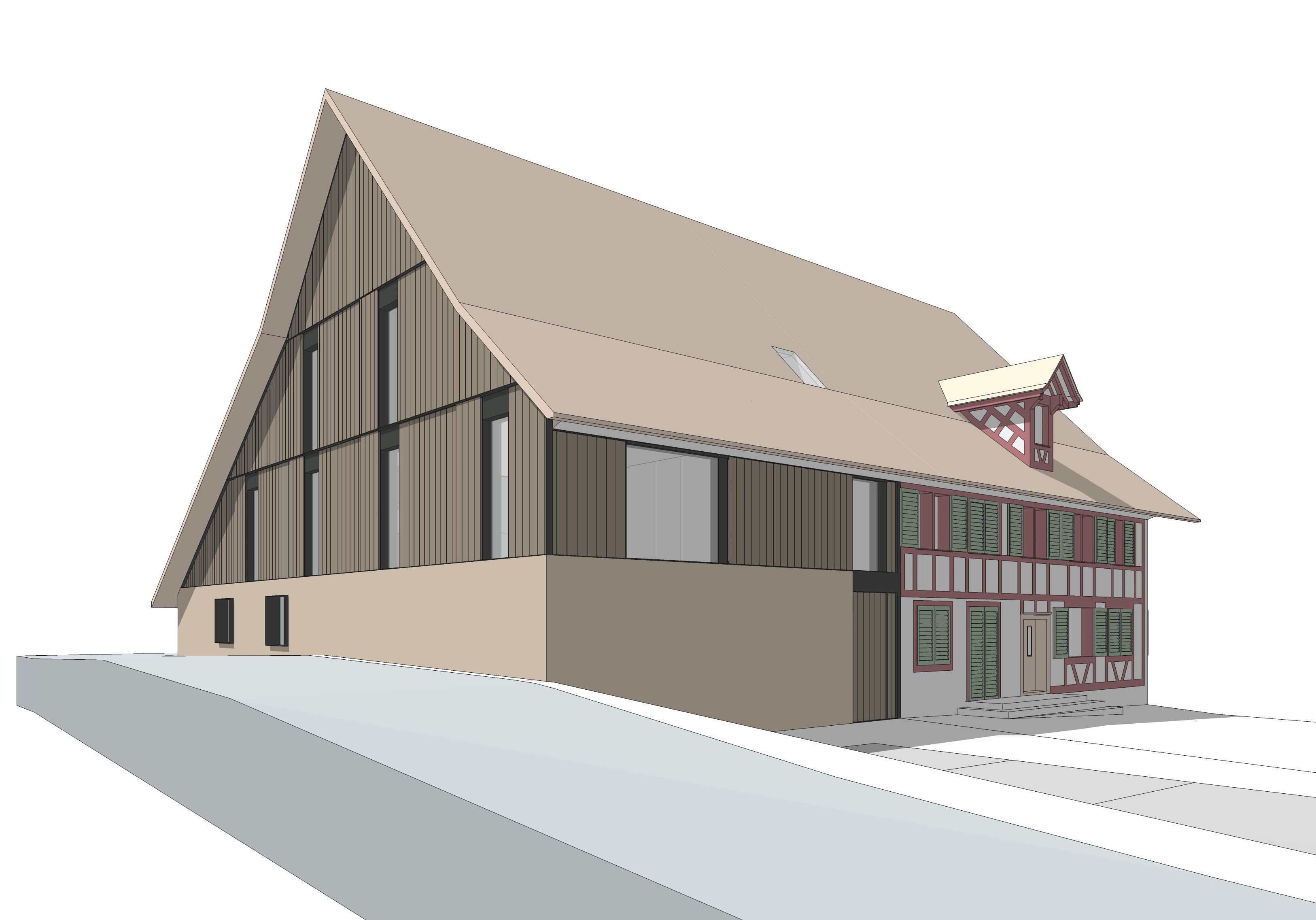 Umnutzung, Sanierung, Erweiterung, Bauernhaus, Landhaus