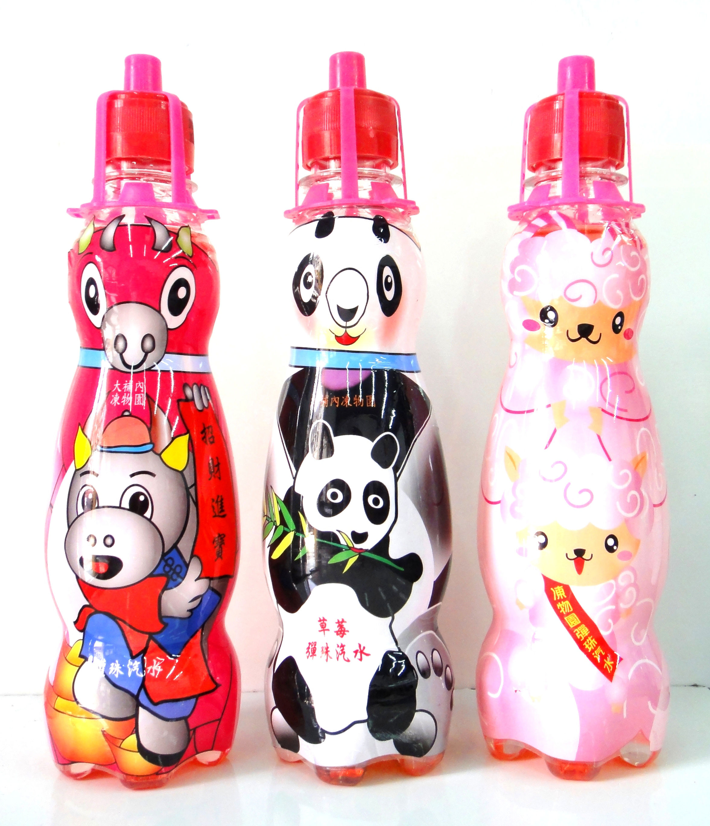 寶特瓶-大補內紅草莓彈珠汽水