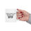 Thumbnail: 11oz white ceramic WTF coffee mug in hand